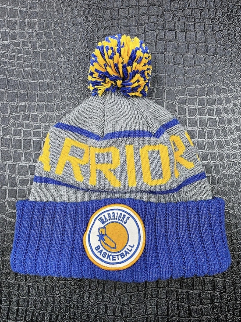 Mitchell & Ness Retro Knit Golden State Warriors Beanie